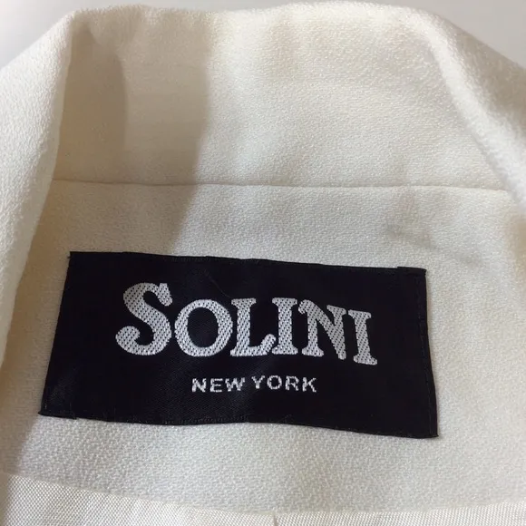 1980s Vintage SOLINI New York Double Breast Star Blazer Rock &amp; Roll Jacket Ss 6