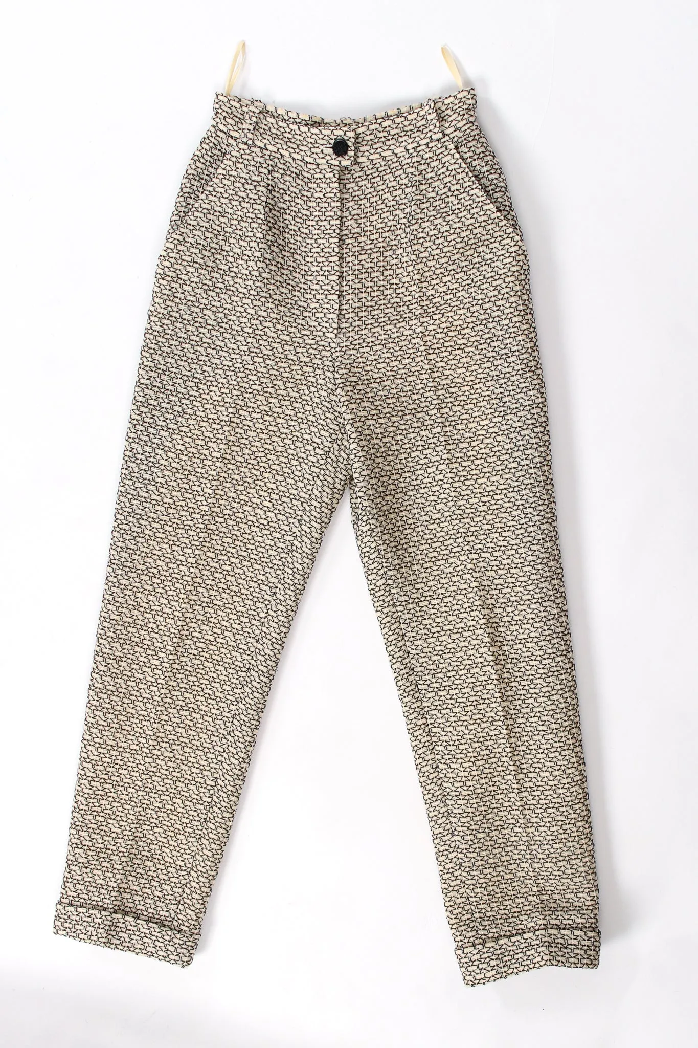 1998 S/S Geo Embroidered Jacket & Pant Suit