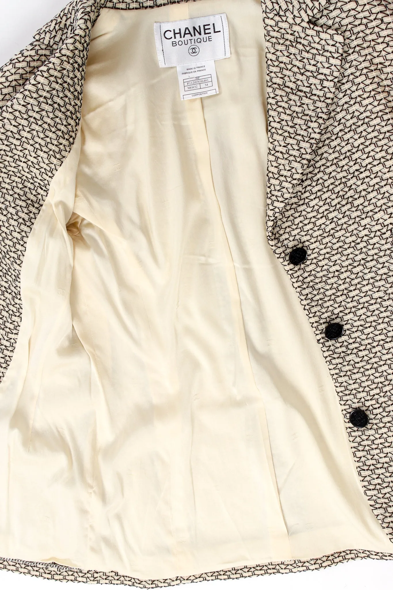 1998 S/S Geo Embroidered Jacket & Pant Suit