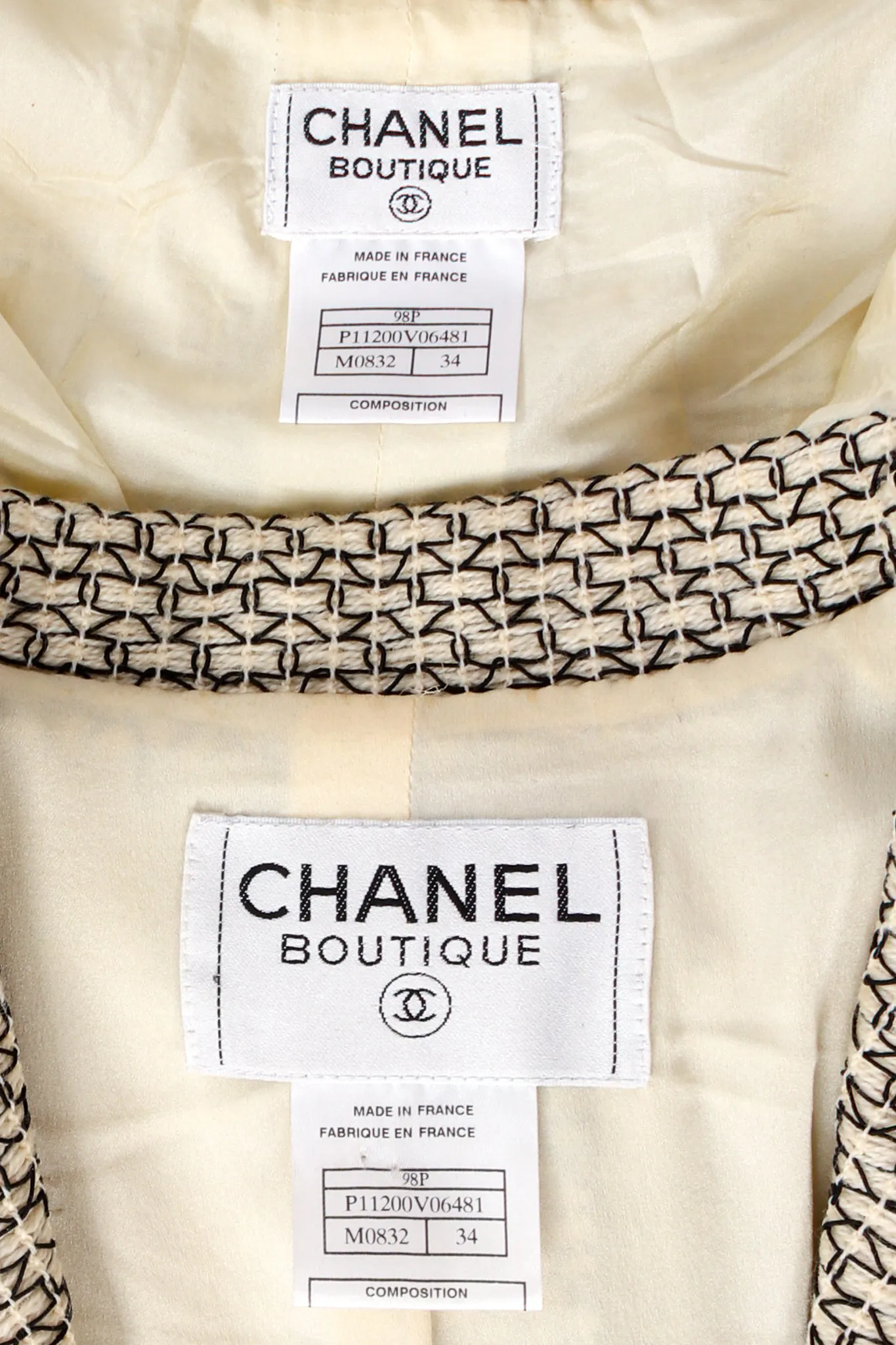 1998 S/S Geo Embroidered Jacket & Pant Suit