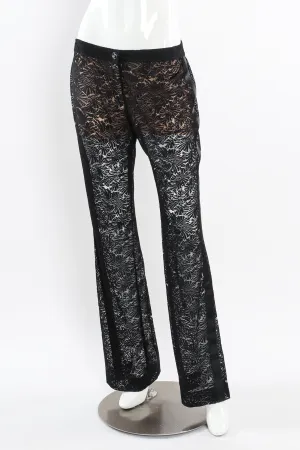 2003A Floral Lace Sheer Pant
