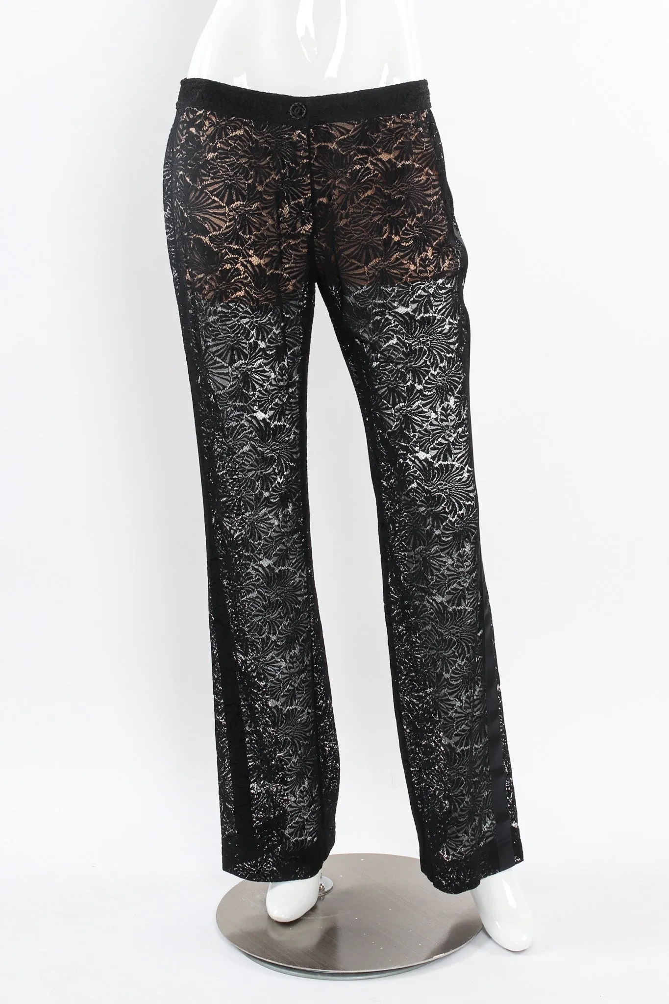 2003A Floral Lace Sheer Pant