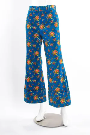 2017 Pre-Fall Floral Cropped Corduroy Pant