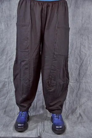 3292  Winter Four Square Pant with Pockets-Black-U