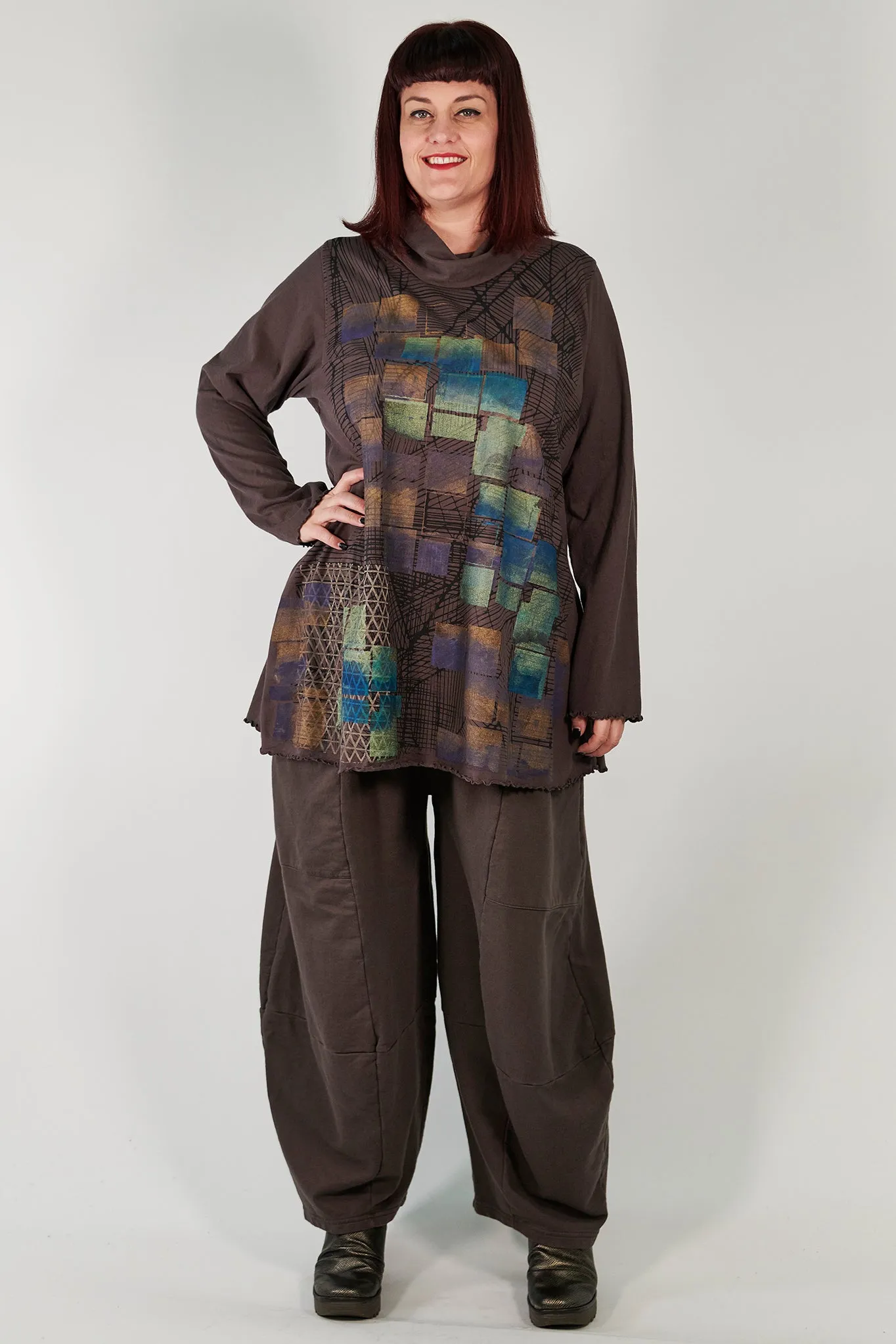 3292  Winter Four Square Pant with Pockets-Italian Umber