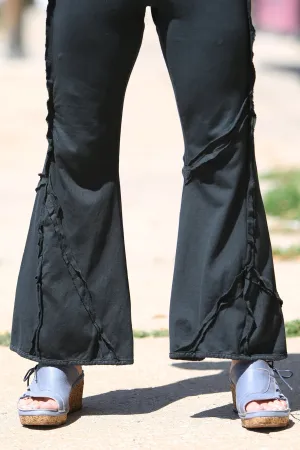 3295 Patchwork Pant-Black-Unprinted