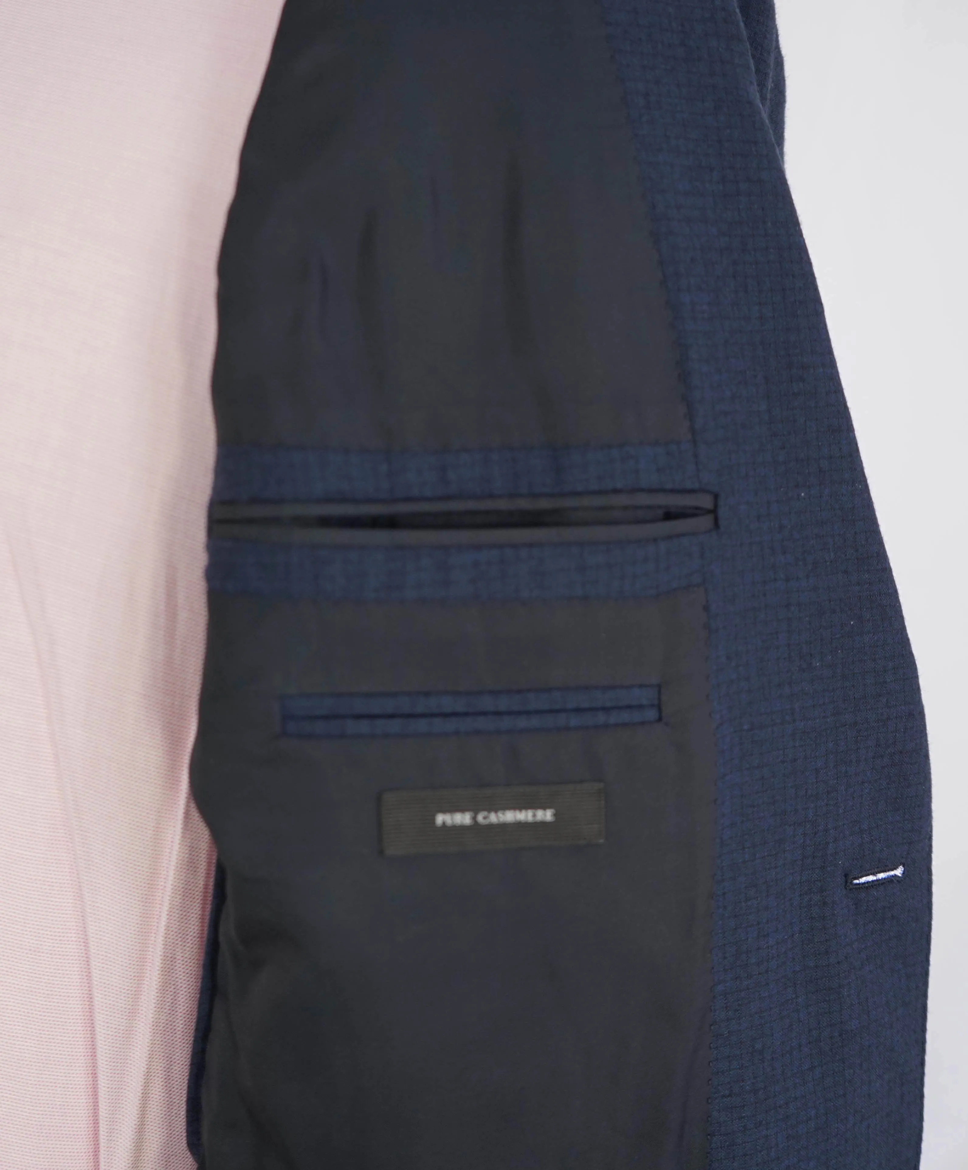 $5,995 ERMENEGILDO ZEGNA- *SU MISURA* Pure Cashmere Navy Blazer- 40R US (50EU)