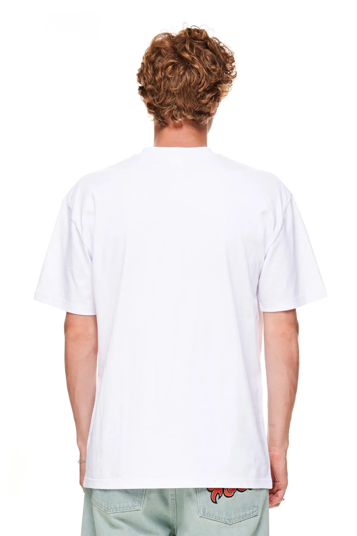 91 EMB SS TEE - White