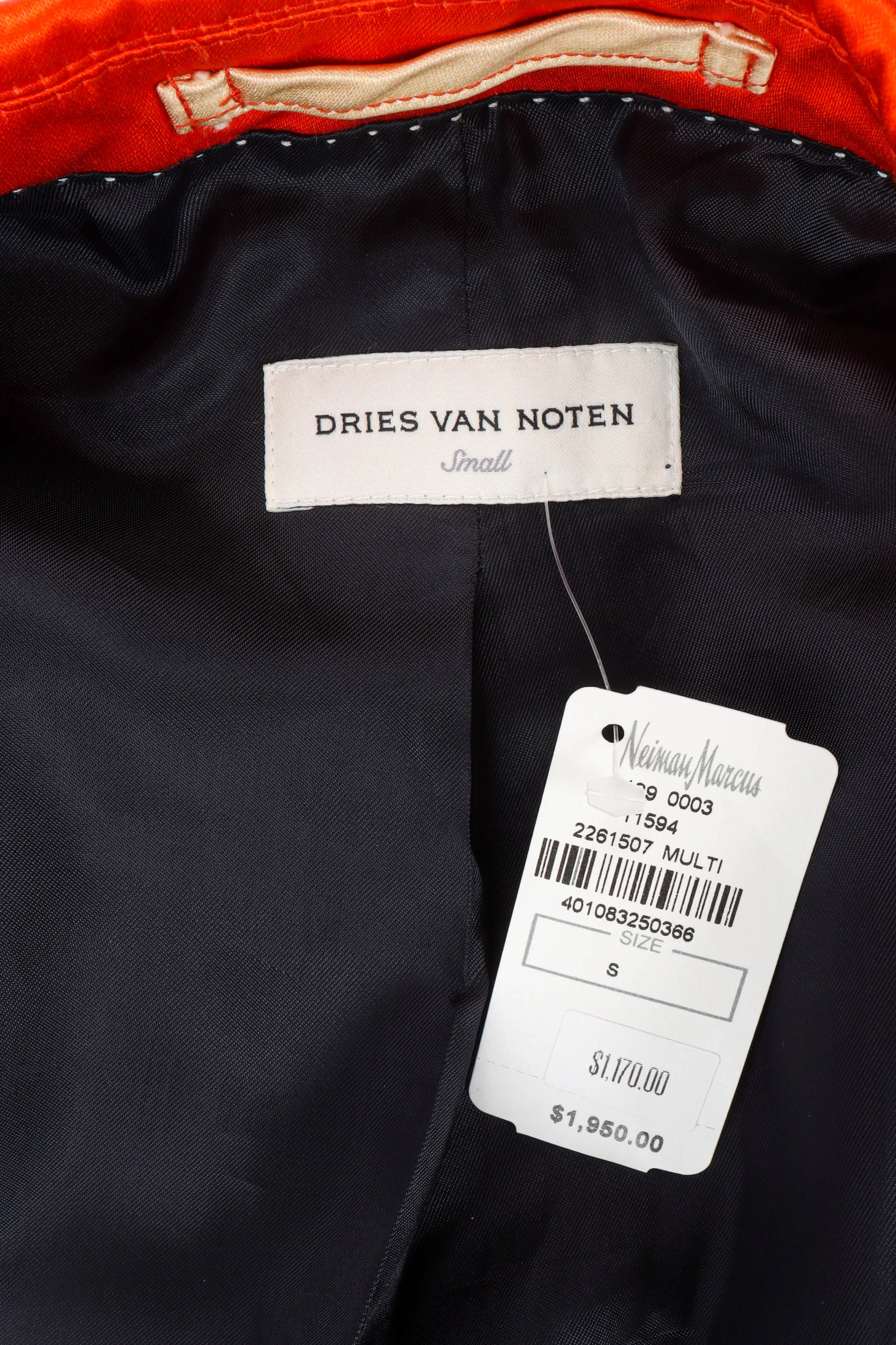 Abstract Double Breasted Blazer Coat