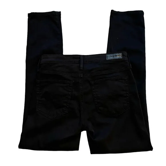AG Adriana Goldschmied Prima Crop Cigarette Crop, Super Black, Sz 24