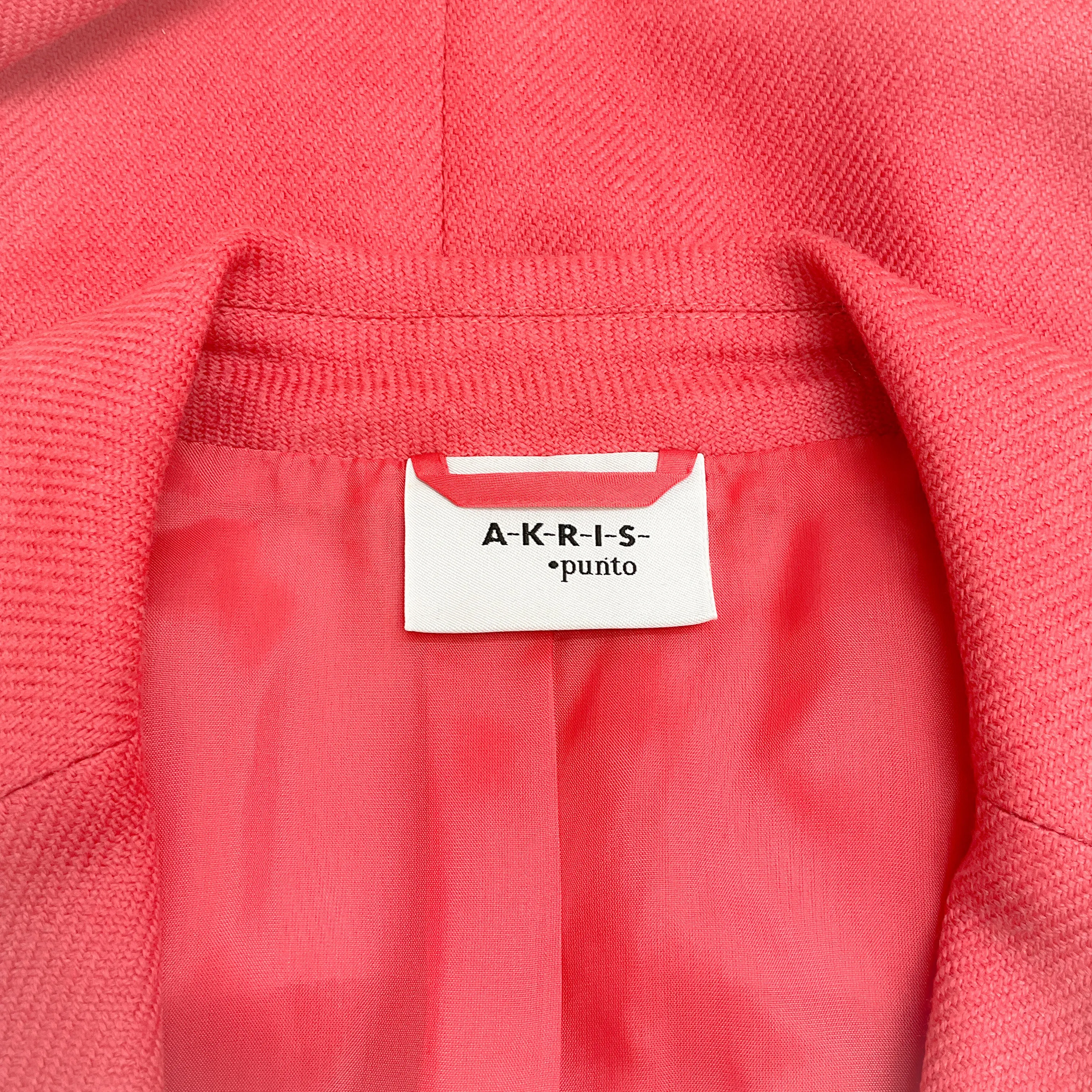 Akris Punto Coral Wool and Cashmere Blazer