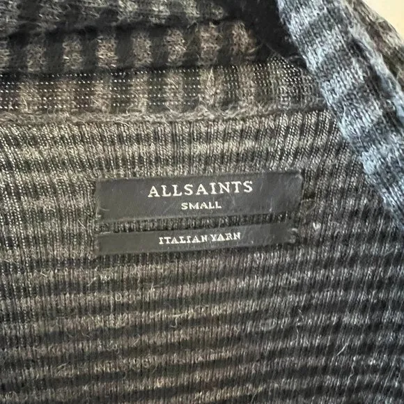 All Saints stripe keld‎ olivo cardigan (small)