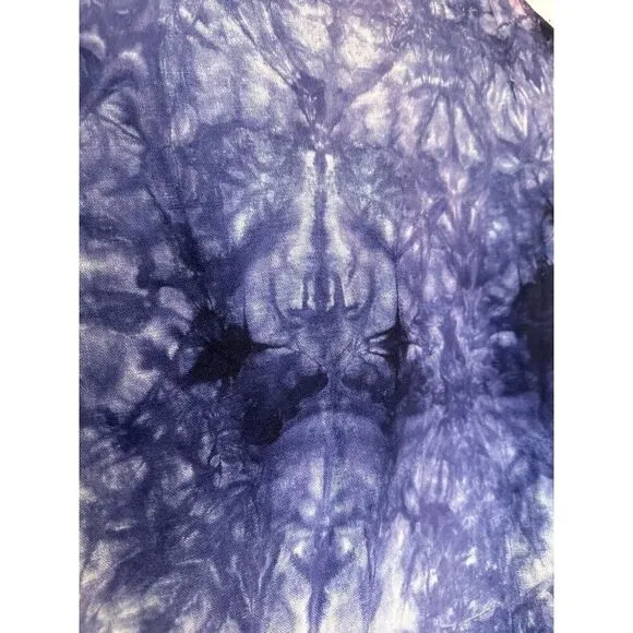 AMADI Anthropologie Hildi Tie Dye Shine Linen Blazer Jacket Coat Size M NWT
