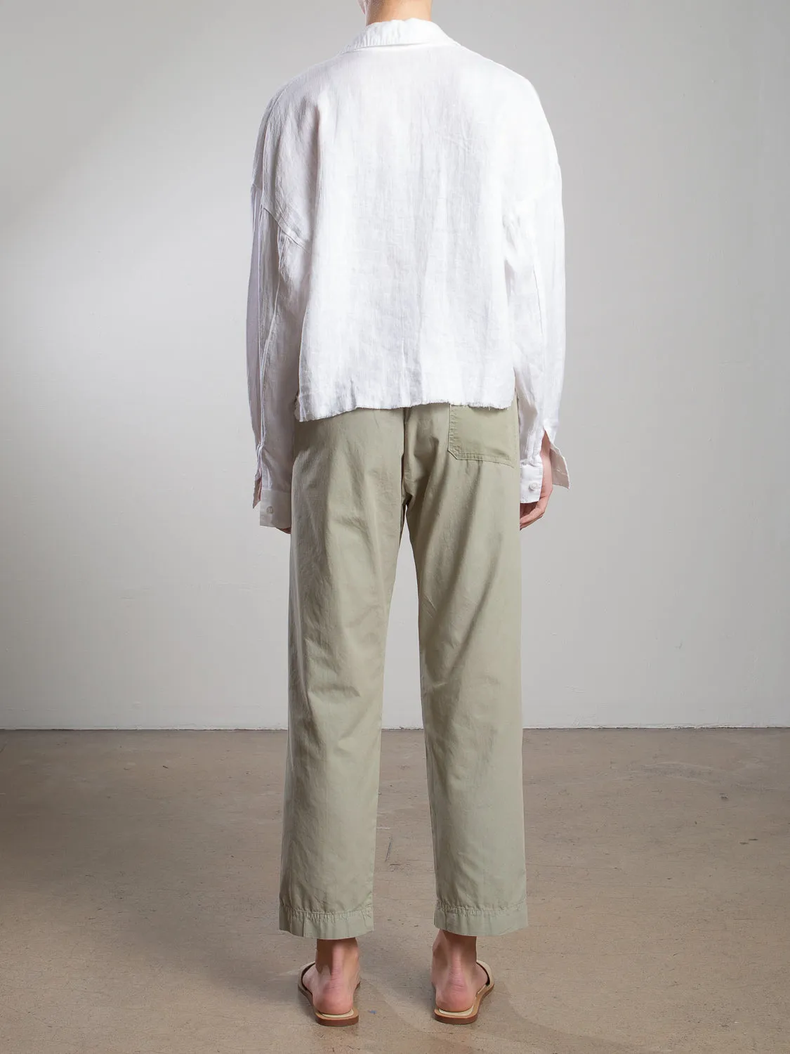 Andy Pant in Paperweight Cotton - Willow