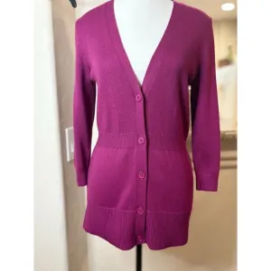 Ann Taylor Purple Cardian Sweater Size Small