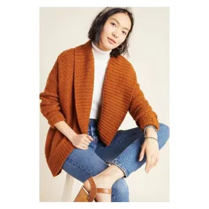 ANTHROPOLOGIE Denise Textured Cardigan Sweater