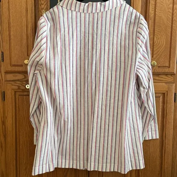 Anthropologie Dolan Anna Double - Breasted Linen Blend Blazer