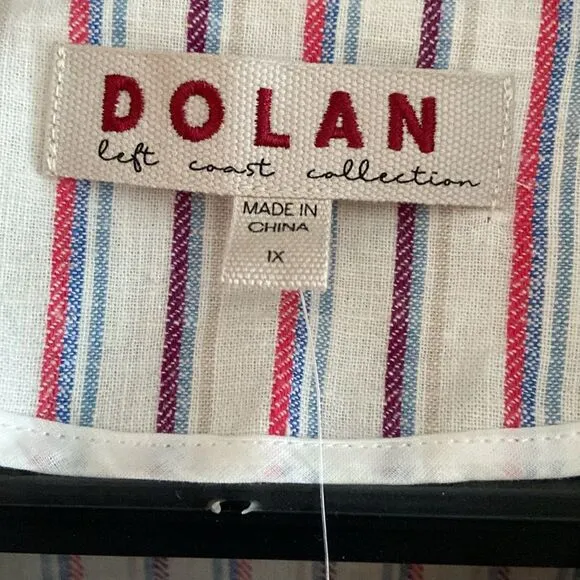 Anthropologie Dolan Anna Double - Breasted Linen Blend Blazer