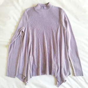 Anthropologie T.la Cardigan Sweater Womens XS Purple Waffle Knit Thermal Casual