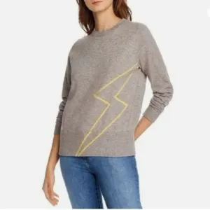 Aqua Madeleine Thompson Lightning Bolt Sweater size Small