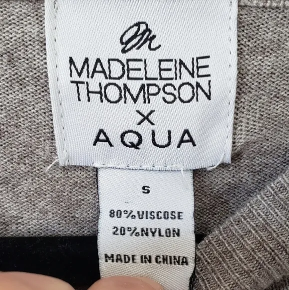 Aqua Madeleine Thompson Lightning Bolt Sweater size Small