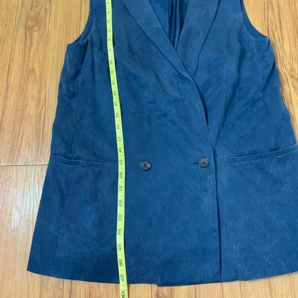 Aritzia Babaton Navy Blue Double Breasted Vest