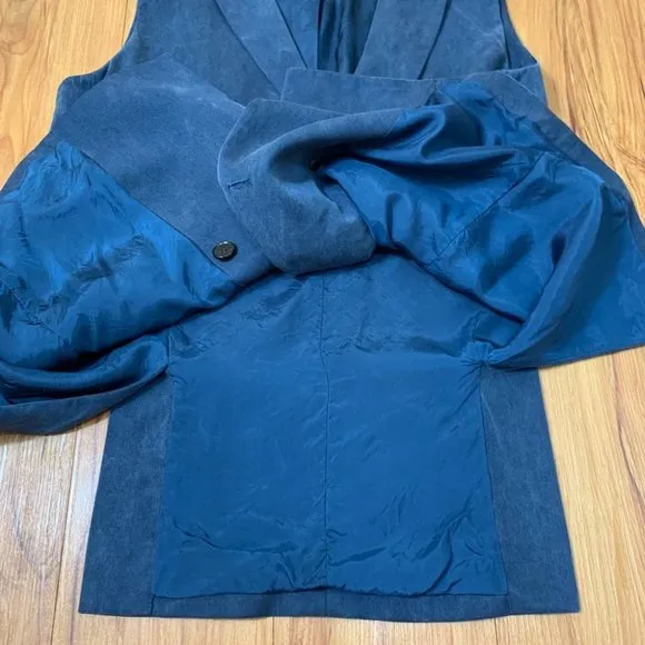 Aritzia Babaton Navy Blue Double Breasted Vest