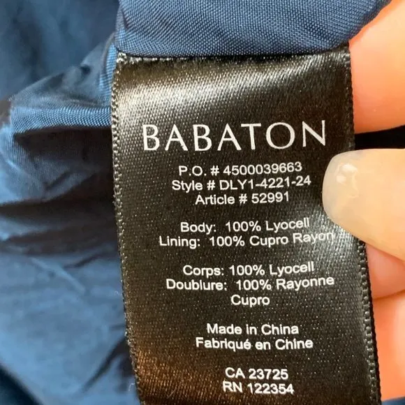 Aritzia Babaton Navy Blue Double Breasted Vest