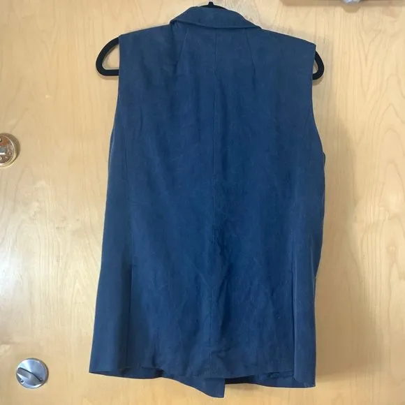 Aritzia Babaton Navy Blue Double Breasted Vest