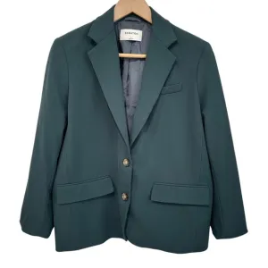 Aritzia Babaton Wool Blend Blazer Oversized Boxy Culpro Lining Green SZ 1/M EUC