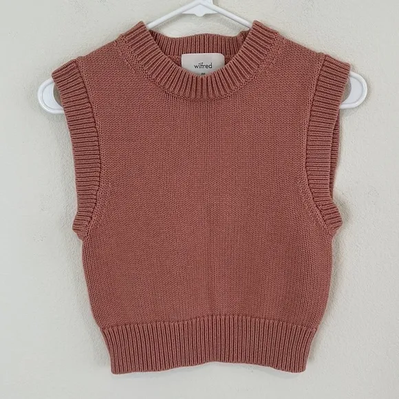Aritzia Wilfred Alps Merino Wool Blend Vest