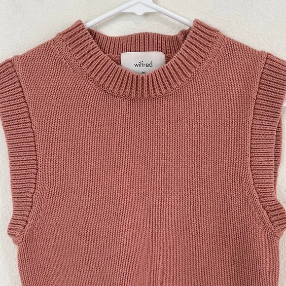 Aritzia Wilfred Alps Merino Wool Blend Vest
