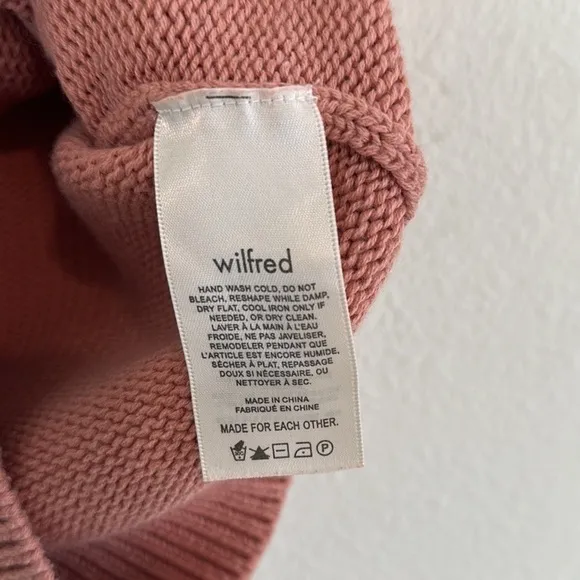 Aritzia Wilfred Alps Merino Wool Blend Vest