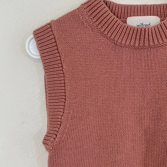 Aritzia Wilfred Alps Merino Wool Blend Vest