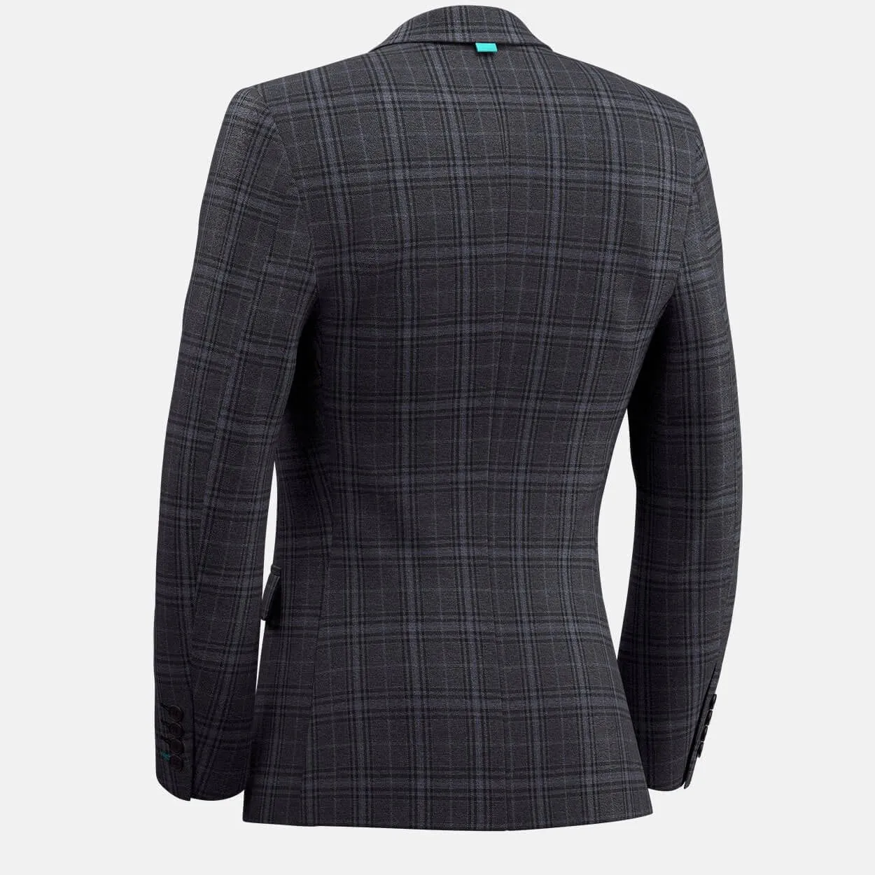 Astor Grey Two-Tone Plaid Jacket