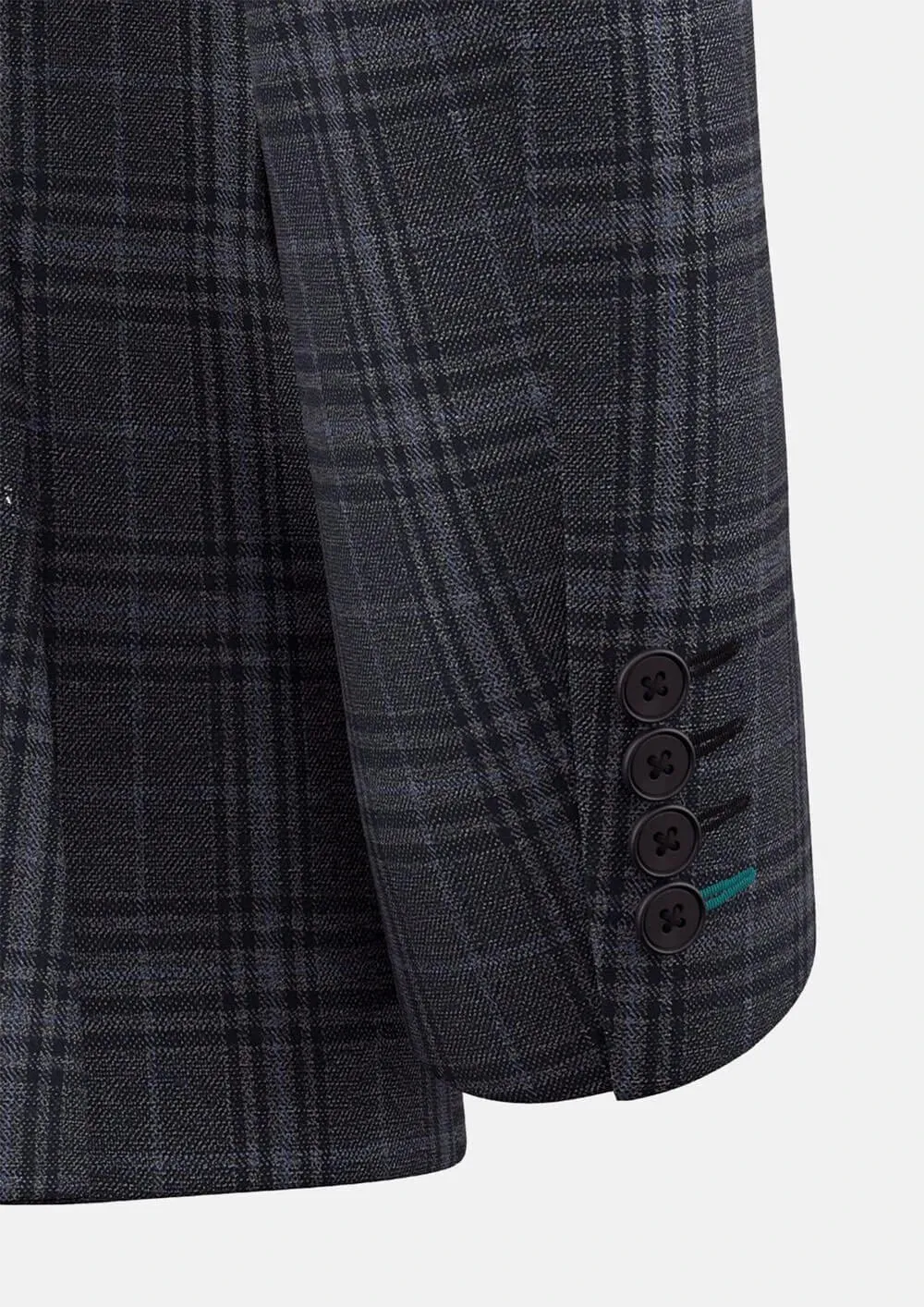Astor Grey Two-Tone Plaid Jacket