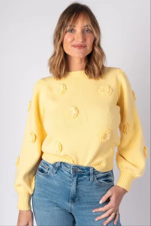 Avery Crewneck Floral Sweater