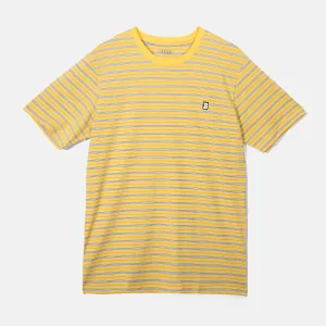 Baker Skateboards Capital B Yellow Stripe Tee
