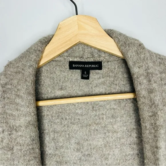Banana Republic Gray Seriously Soft Wool Blend Coatigan