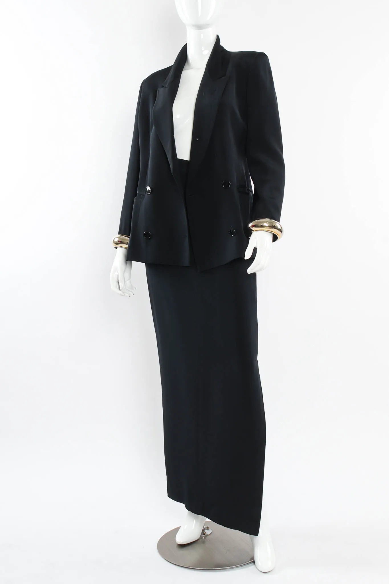 Bangle Cuff Blazer & Skirt Set