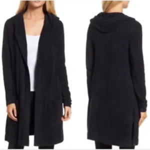 Barefoot Dreams CozyChic Lite Relaxed Hooded Cardi Sweater Cardigan Size 1X