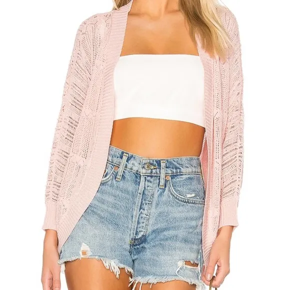 BB Dakota | Revolve Valerie Cardigan Pink M