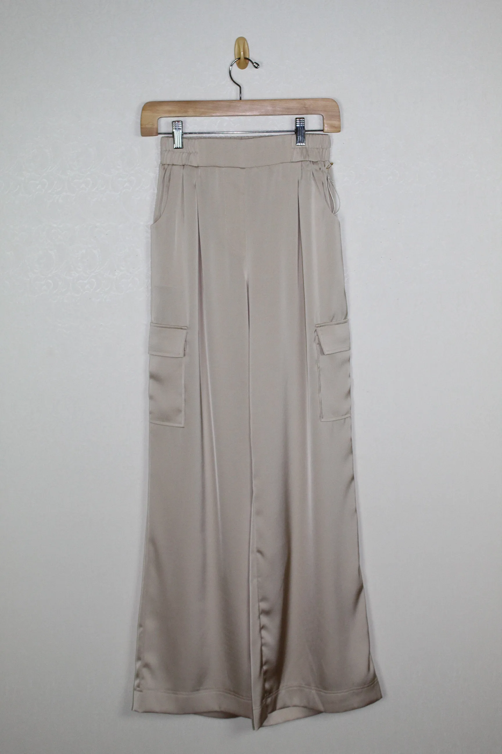 Bishop & Young Pull On Satin Cargo Pant