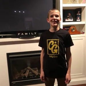 Black Chilly Gear Classic Tee with gold logo