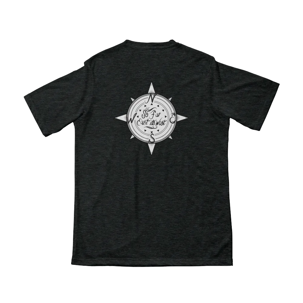 Black Solid Compass Logo T-Shirt