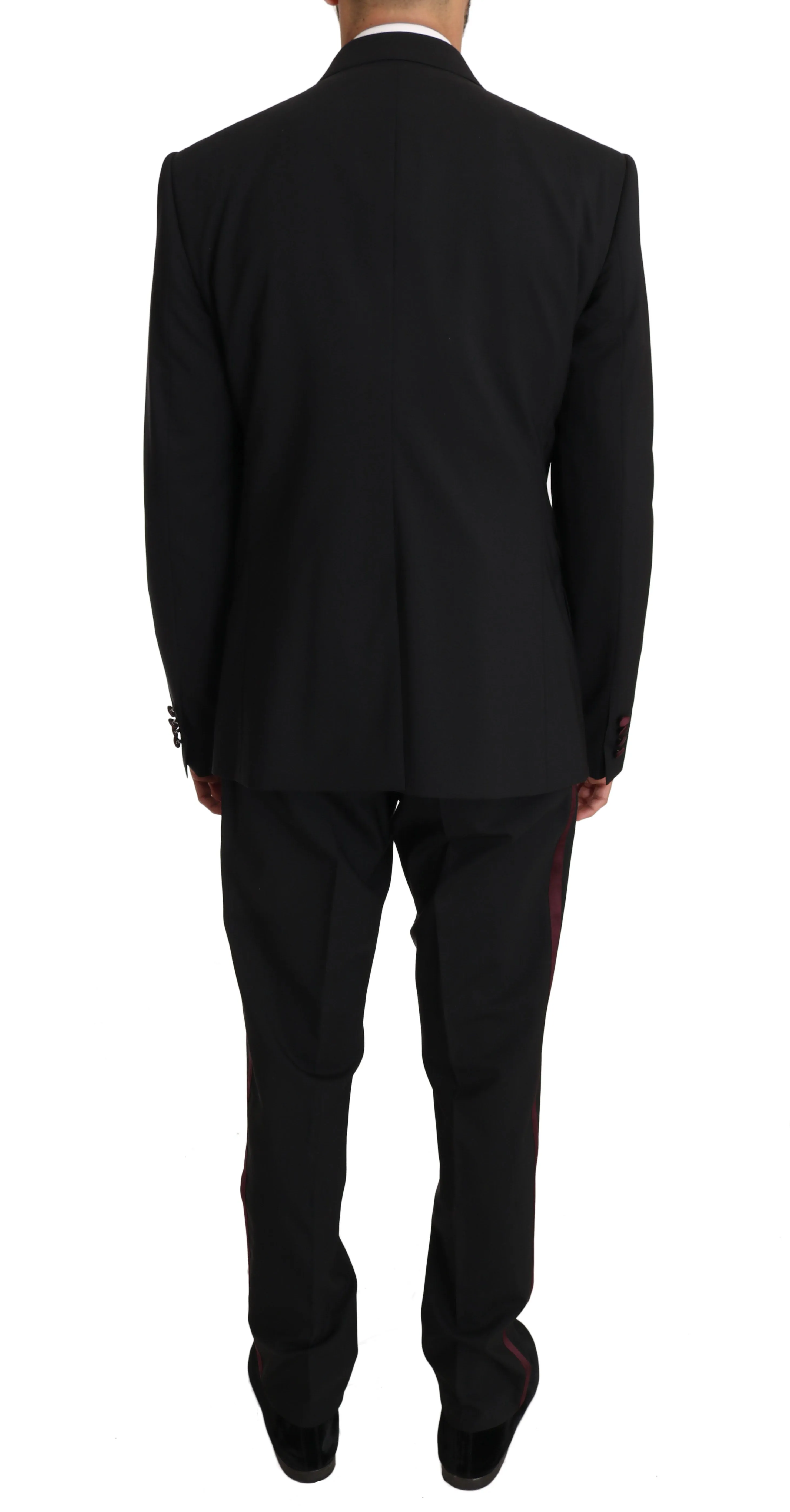 Black Wool 3 Piece Double Breasted