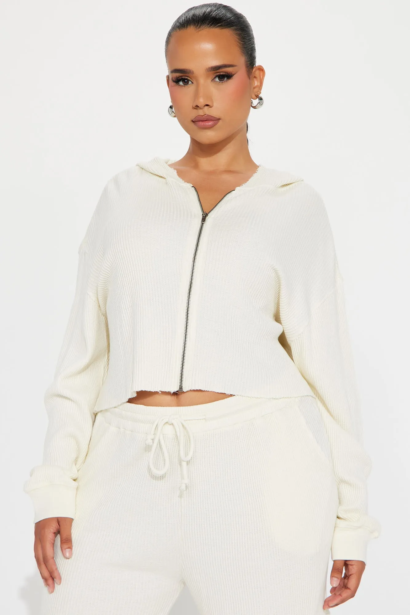 Blair Thermal Pant Set - Cream