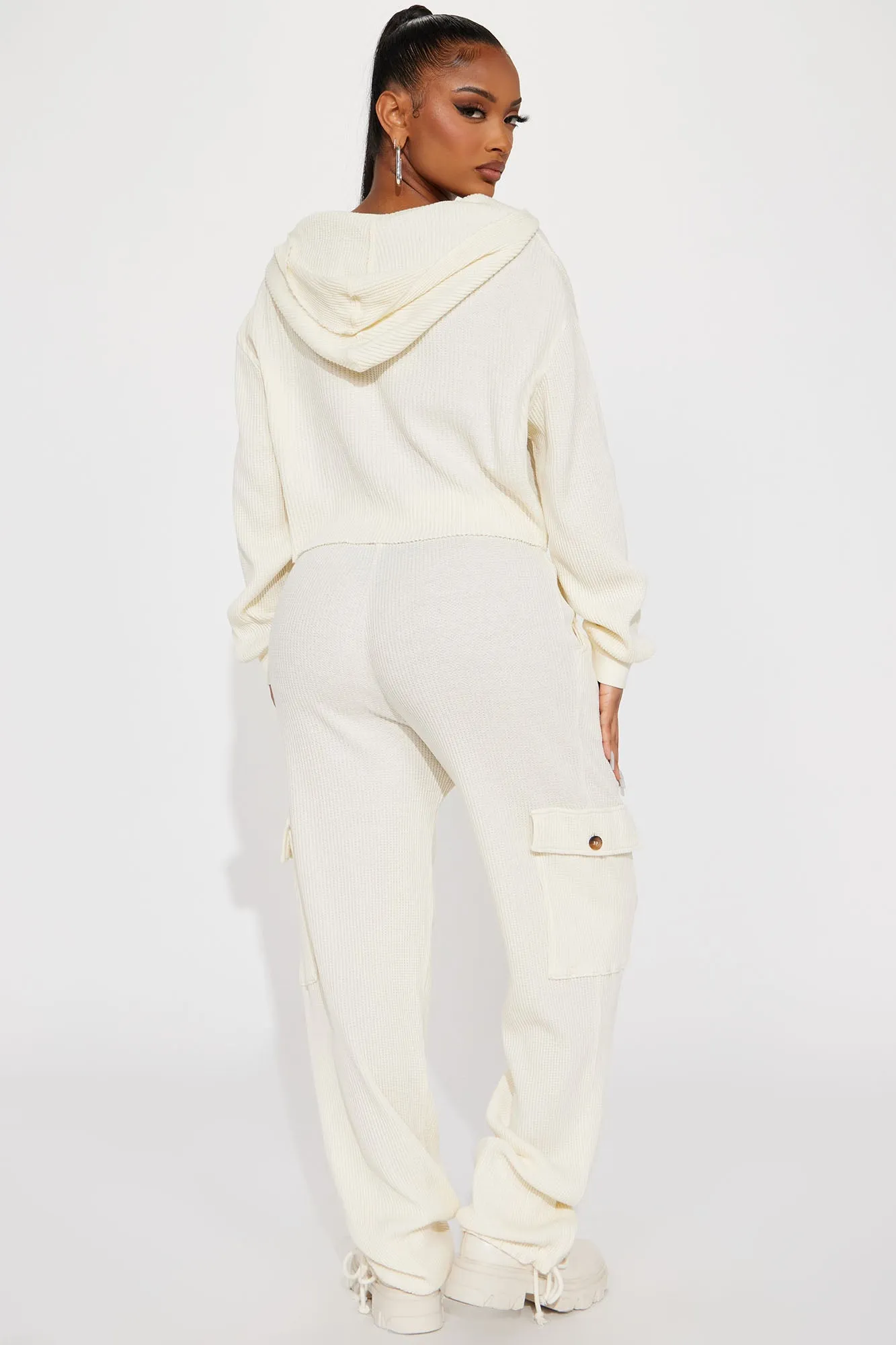 Blair Thermal Pant Set - Cream