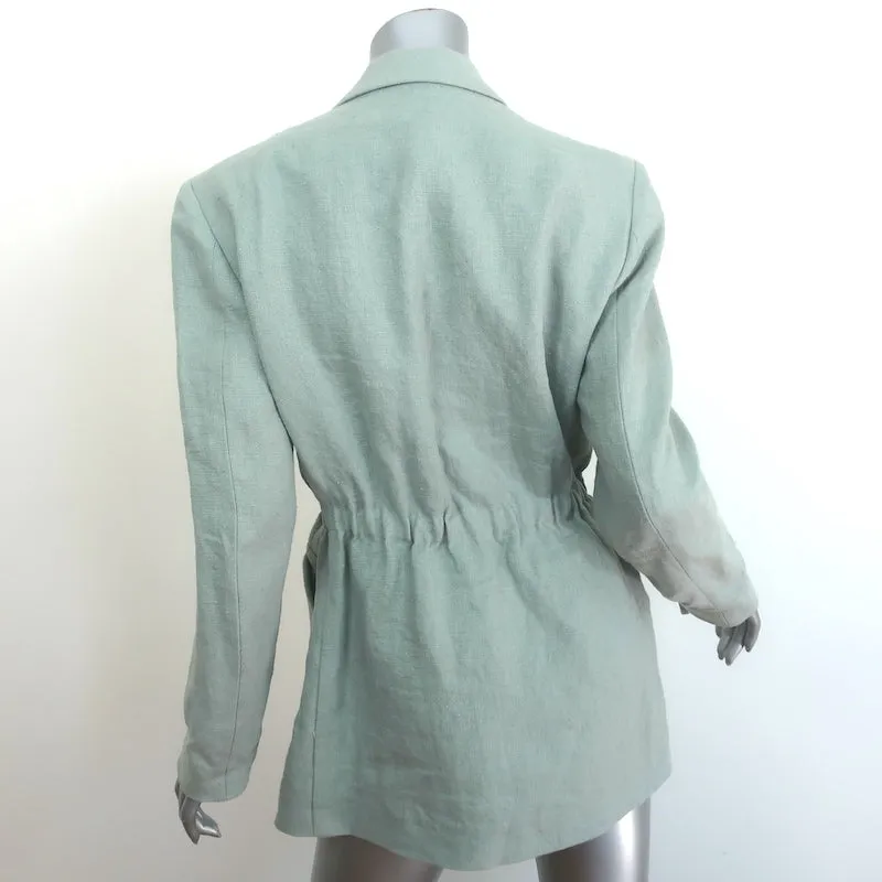 Blaze Milano Anyway Blazer Sage Linen Size 0 Double Breasted Jacket