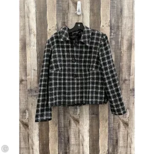 Blazer By Briggs In Plaid Pattern, Size: L